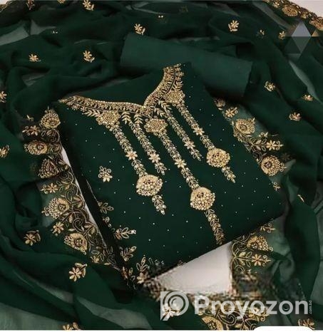 Embroidary Georjet Three Piece