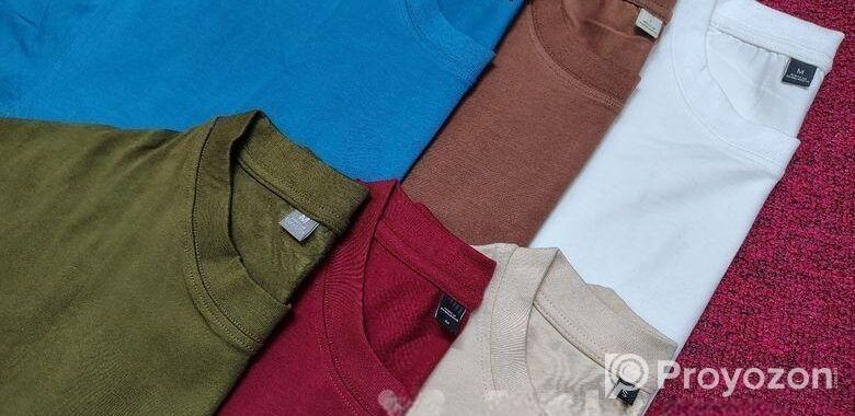 Solid Color Drop Shoulder T-Shirt