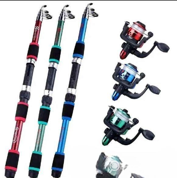 ফিশিং হুইল ৬ ফিট কার্বন ফাইভার শিপ সহ ফুল সেট