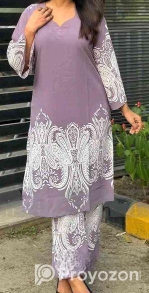 ডিজিটাল প্রিন্ট কামিজ ও সালোয়ার ডোলা সিল্ক।