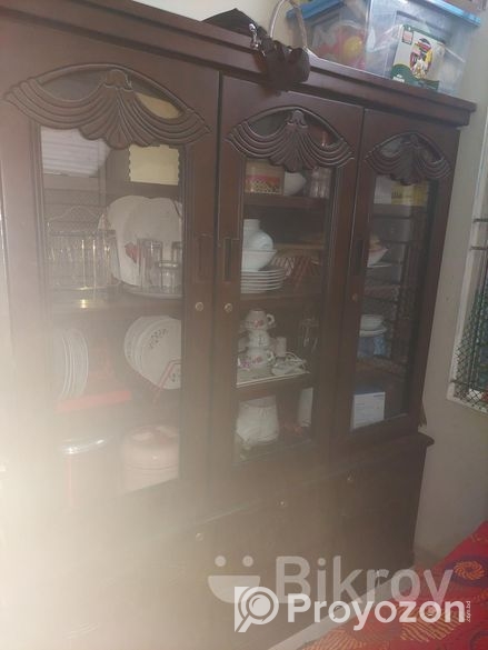 Single bed,3door Showcase,dining table comboo