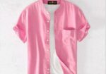 Oxford cotton casual half sleeve shirt