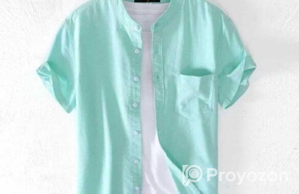 Oxford cotton casual half sleeve shirt