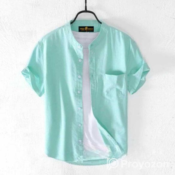 Oxford cotton casual half sleeve shirt
