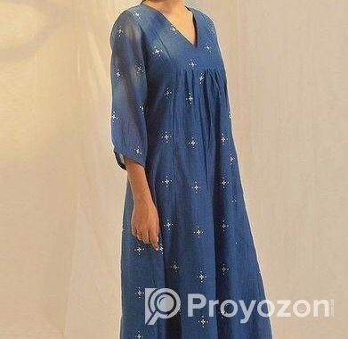 soft cotton hand embrodary kurti