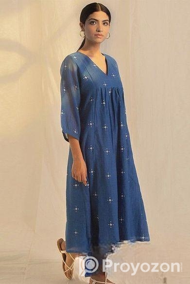 soft cotton hand embrodary kurti