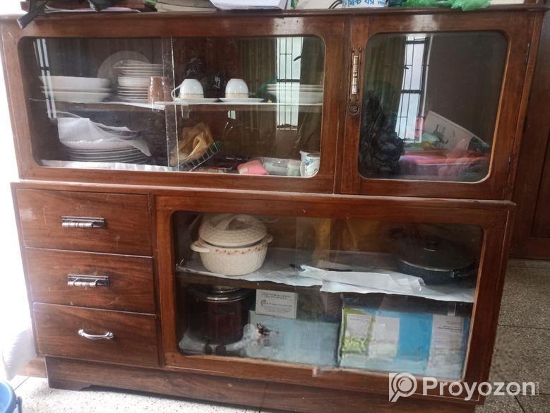 সেগুন কাঠের শোকেস