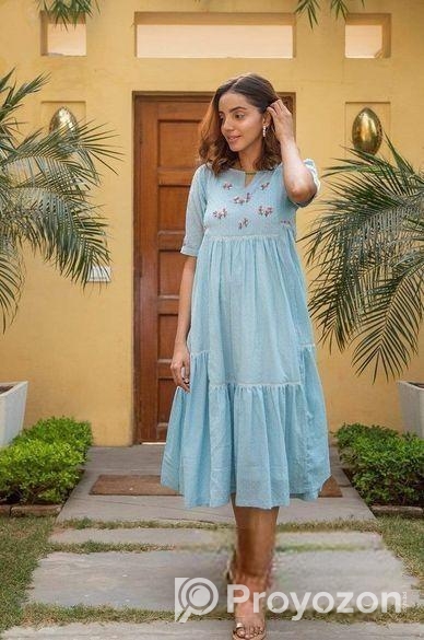 soft cotton hand embrodary kurti