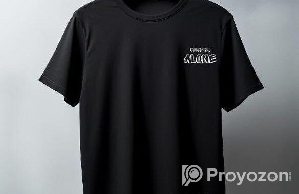 Round Neck Black T-Shirt