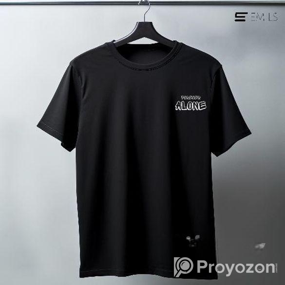 Round Neck Black T-Shirt
