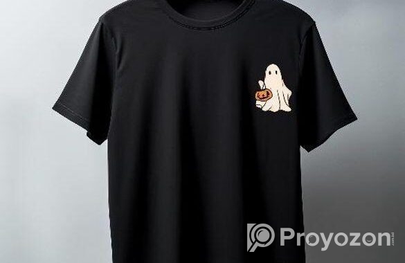 Round Neck Black T-Shirt