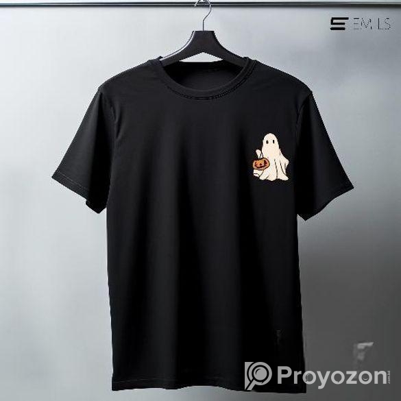 Round Neck Black T-Shirt