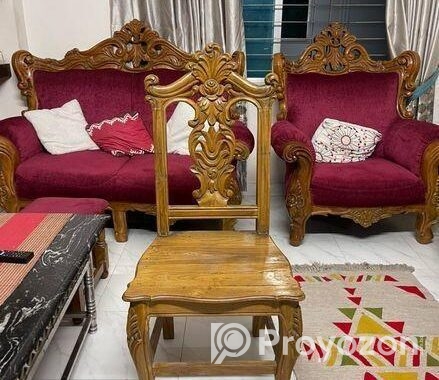 Dining Table Chairs ( Shegun Wood )
