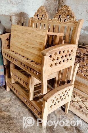 চিটাগং সেগুনের এই সোফা সেট বিক্রি হবে