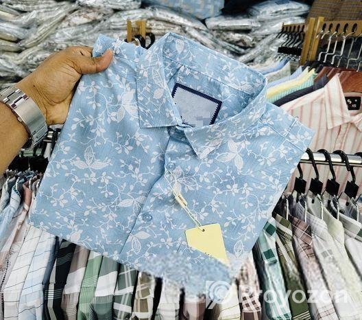 pure Cotton Half Sleeve Print Shirt