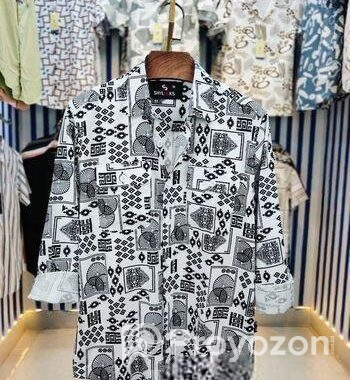 Premium Double Pocket Print Shirt