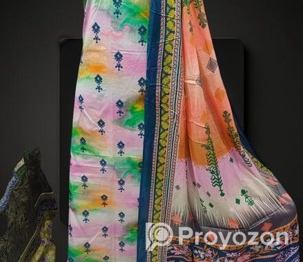 Digital Print Cotton Three Piece