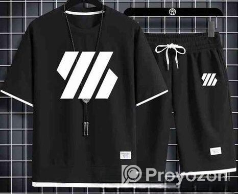 Mash T-Shirt and Short Pant Set For Men’s