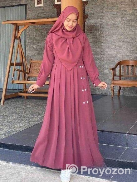 আকর্ষণীয় সুন্দর বাটন বোরকা