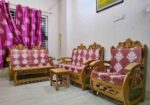 সেগুন কাঠের সোফা ফোমসহ