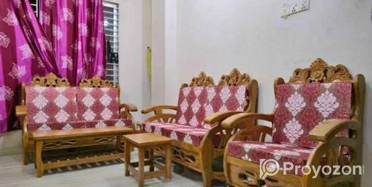 সেগুন কাঠের সোফা ফোমসহ