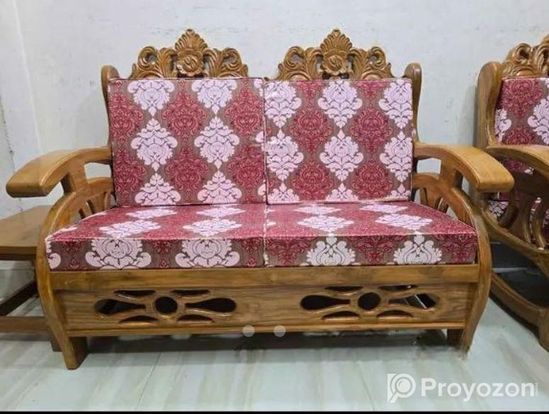 সেগুন কাঠের সোফা ফোমসহ