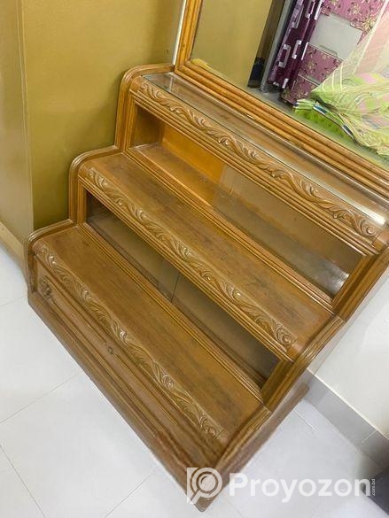 সেগুন কাঠের ড্রেসিং টেবিল