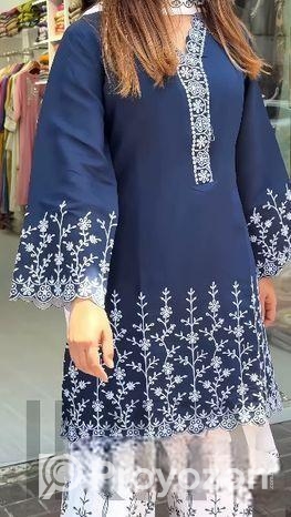 Soft Cotton Embroidery Three Piece