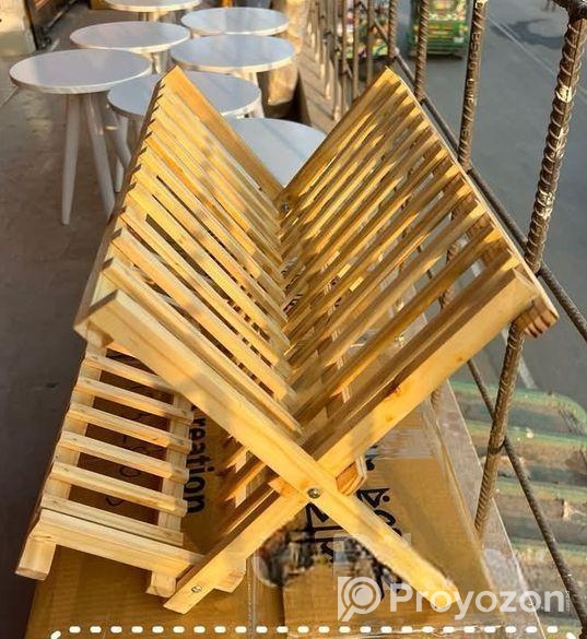 উডেন প্লেট স্ট্যান্ড – মজবুত পাইনের কাঠে তৈরি  ১৬