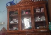 ১০০% সেগুন কাঠ শোকেজ