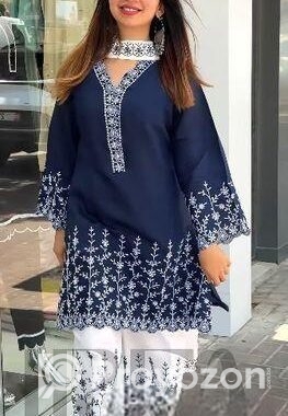 Soft Cotton Embroidery Three Piece