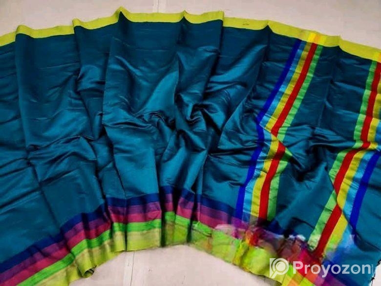 হাফ সিল্ক রংধনু শাড়ি।