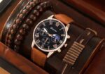 premium brown leather watch | Stylish for men
