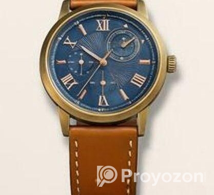 premium brown leather watch | Stylish for men
