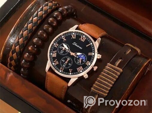 premium brown leather watch | Stylish for men