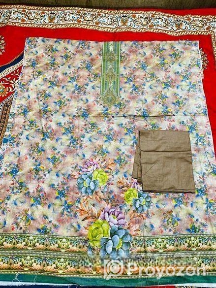 দেশীয় কটন কাপড়ের আরামদায়ক থ্রি পিস