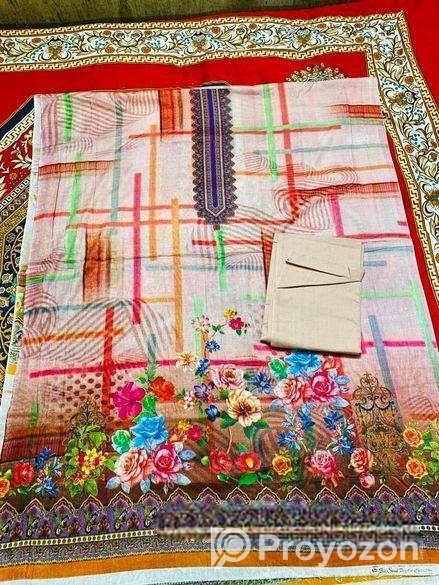 দেশীয় কটন কাপড়ের আরামদায়ক থ্রি পিস