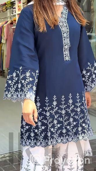 Soft Cotton Embroidery Three Piece