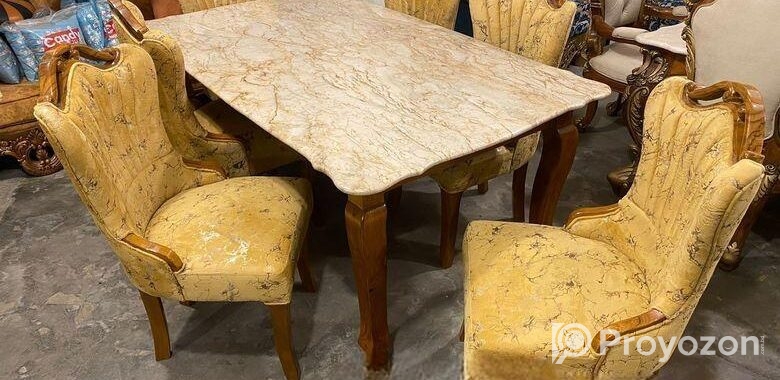 Six Chair Modern Dining Table