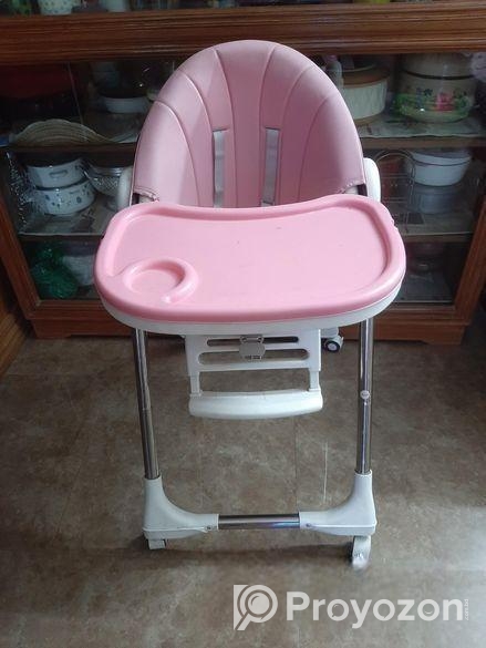 Pink Colour Baby Feeding Chair