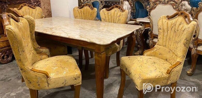Six Chair Modern Dining Table