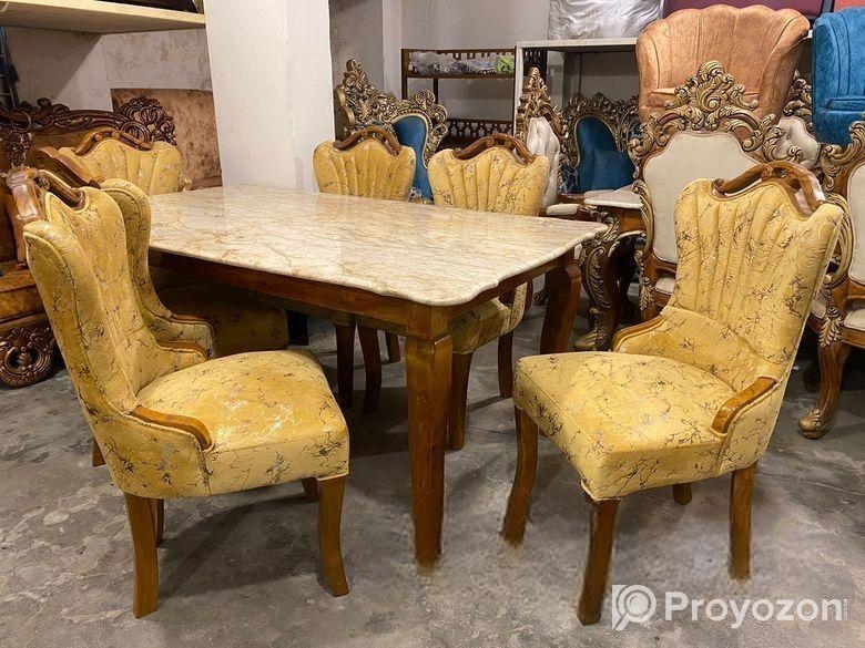 Six Chair Modern Dining Table