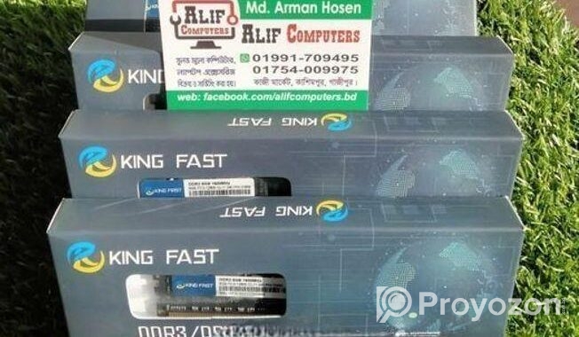 DDR3, 8-GB Ram (3 year warranty) Intake New.