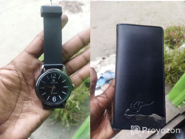 ঘড়ি এবং মানিব্যাগ