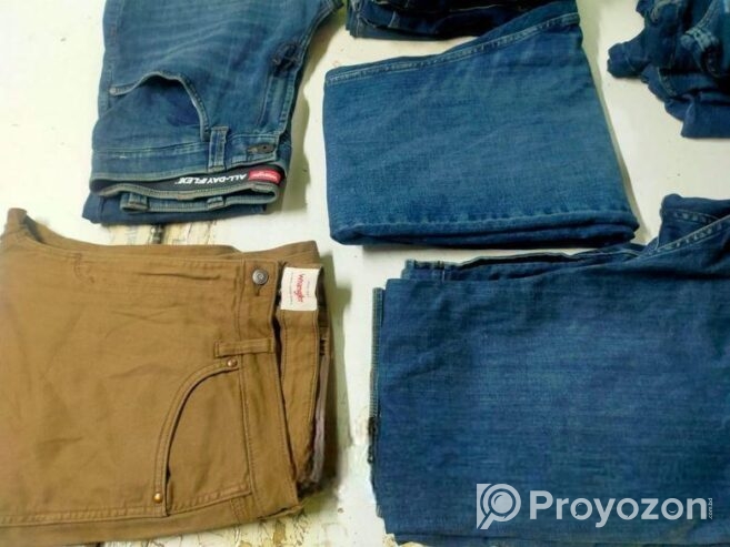 Mens denim and long cargo