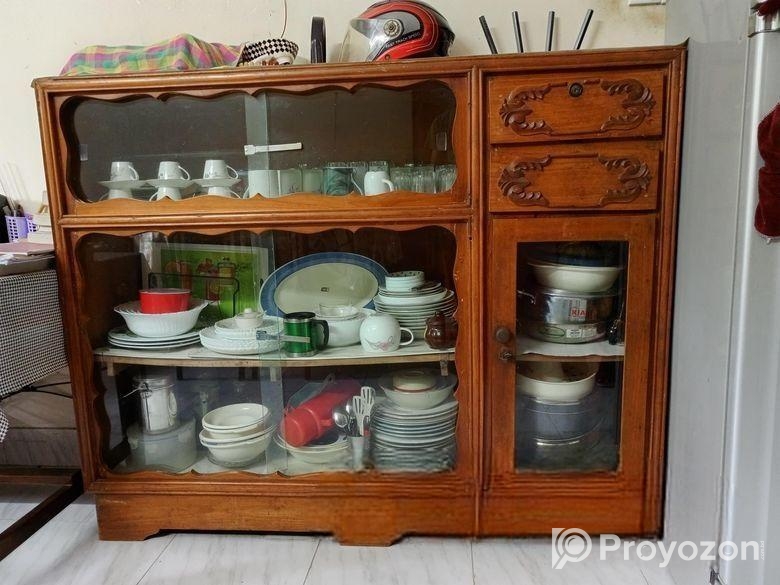 সেগুন কাঠের শোকেস