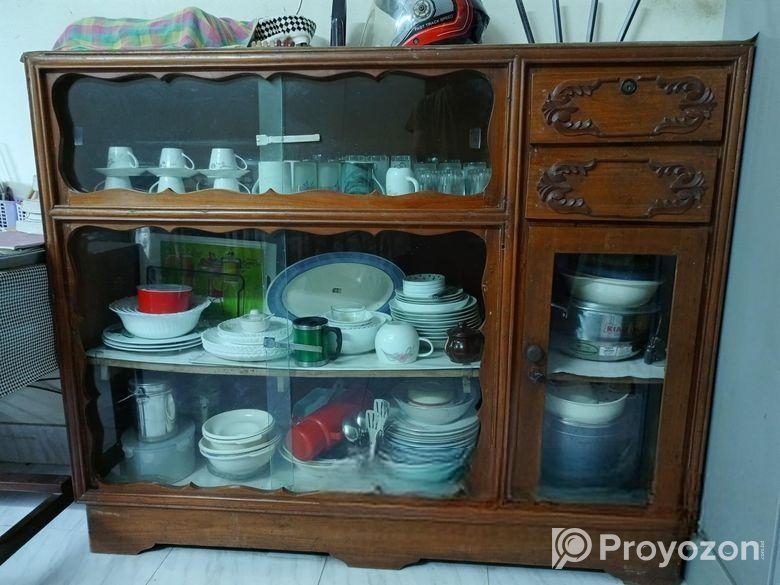 সেগুন কাঠের শোকেস