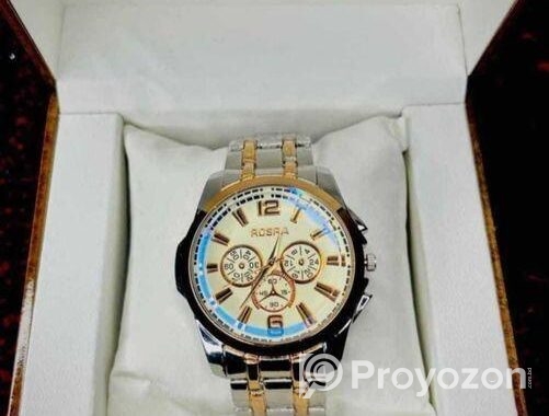 Rosra men’s stainless steel fashion watch