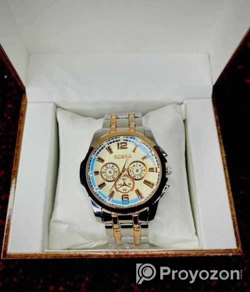 Rosra men’s stainless steel fashion watch
