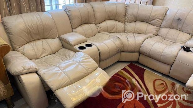 Used 5 pcs Reclining Leather sofa set (Imported)